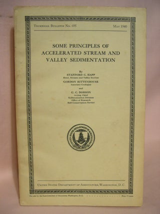 Item #39401 SOME PRINCIPLES OF ACCELERATED STREAM AND VALLEY SEDIMENTATION; TECHNICAL BULLETIN...