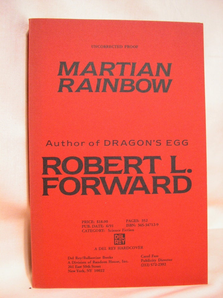 Item #39554 MARTIAN RAINBOW. Robert L. Forward.