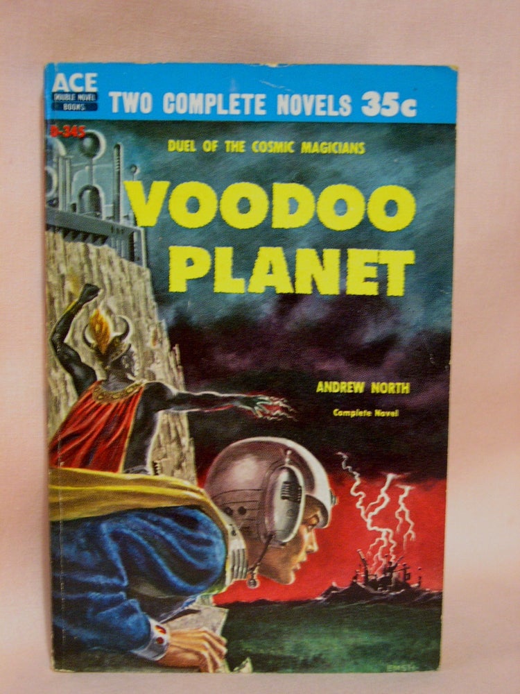 Item #40094 VOODOO PLANET, bound with PLAGUE SHIP. Andrew North, Andre Norton.