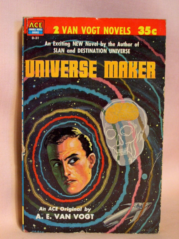 Item #40111 UNIVERSE MAKER, bound with THE WORLD OF NULL-A. A. E. Van Vogt.