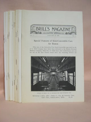 Item #40504 BRILL'S MAGAZINE; VOL. I, NOS. 1 THROUGH 12; JANUARY THROUGH DECEMBER, 1907