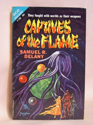 Item #40988 CAPTIVES OF THE FLAME, bound with THE PSIONIC MENACE. Samuel R. Delany, Keith...
