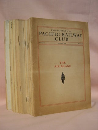 Item #41164 PROCEEDINGS: THE JOURNAL OF THE PACIFIC RAILWAY CLUB: VOLUMES II, NUMBER 5, AUGUST...