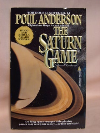 Item #41644 THE SATURN GAME, bound with ICEBORN. Poul Anderson, Gregory Benford, Paul A. Carter