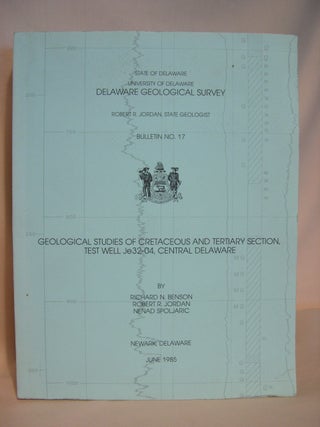 Item #42045 GEOLOGICAL STUDIES OF CRETACEOUS AND TERTIARY SECTION, TEST WELL Je32-04, CENTRAL...