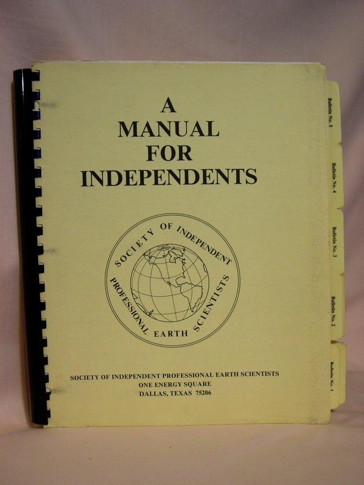 Item #42054 A MANUAL FOR INDEPENDENTS