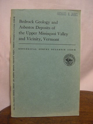 Item #42238 BEDROCK GEOLOGY AND ASBESTOS DEPOSITS OF THE UPPER MISSISQUOI VALLEY AND VICINITY,...