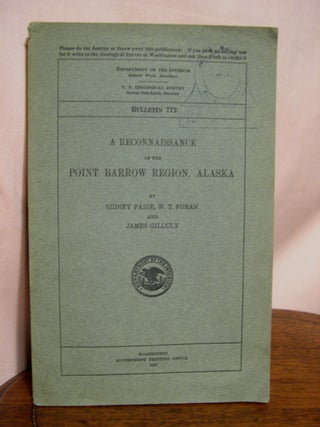 Item #42240 A RECONNAISSANCE OF THE POINT BARROW REGION, ALASKA; GEOLOGICAL SURVEY BULLETIN 772....