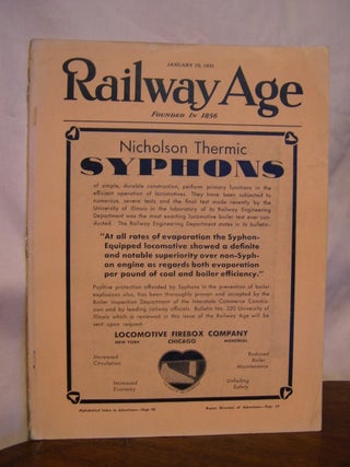 Item #42510 RAILWAY AGE: VOLUME 90, NUMBER 2, JANUARY 10, 1931. Samuel O. Dunn