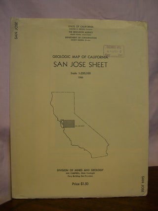 Item #42528 GEOLOGIC MAP OF CALIFORNIA, SAN JOSE SHEET, 1966