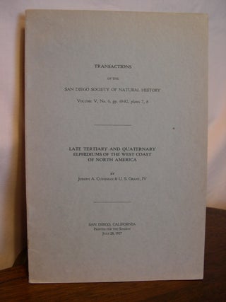 Item #42670 LATE TERTIARY AND QUATERNARY ELPHIDIUMS OF THE WEST COAST OF NORTH AMERICA....