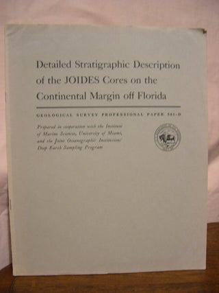 Item #43413 DETAILED STRATIGRAPHIC DESCRIPTION OF THE JOIDES CORES ON THE CONTINENTAL MARGIN OFF...