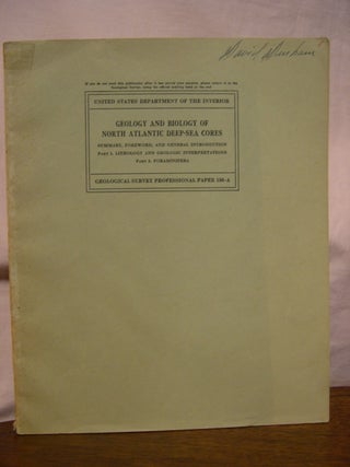 Item #45836 GEOLOGY AND BIOLOGY OF NORTH ATLANTIC DEEP-SEA CORES BETWEEN NEWFOUNDLAND AND...
