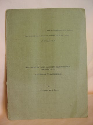 Item #46512 SOME SPECIES OF FOSSIL AND RECENT POLYMORPHINIDAE FOUND IN JAPAN and A REVISION OF...