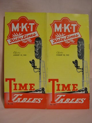 Item #46811 MKT; KATY LINES; PASSENGER TIME TABLE, AUGUST 19, 1945