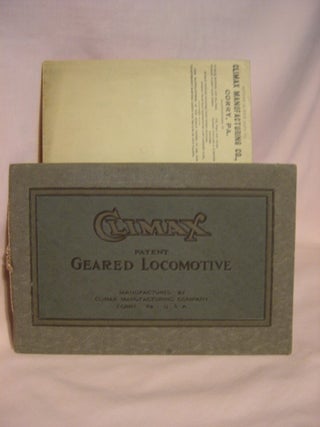 Item #46991 THE CLIMAX PATENT GEARED LOCOMOTIVES, CATALUGUE "H"