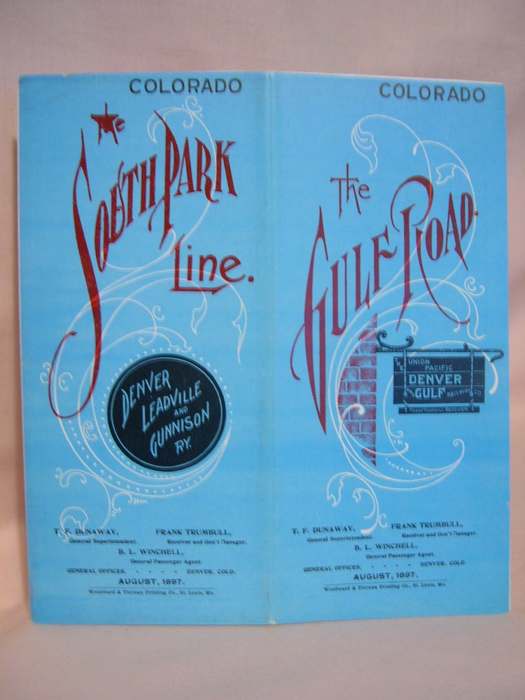 Item #47079 SOUTH PARK LINE; THE GULF ROAD [PASSENGER TIME TABLE]