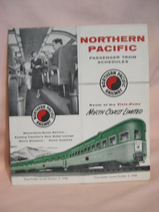 Item #47276 NORTHERN PACIFIC PASSENGER TRAIN SCHEDULES; TIME FOLDER ISSUED OCTOBER 5, 1958