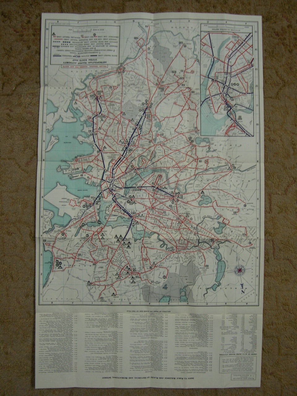 SYSTEM ROUTE MAP, METROPOLITAN TRANSIT AUTHORITY: SECOND MTA EDITION