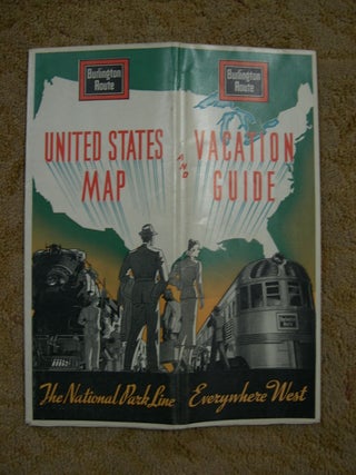 Item #47293 BURLINGTON ROUTE UNITED STATES MAP AND VACATION GUIDE