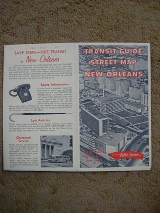Item #47513 TRANSIT GUIDE & CITY MAP OF NEW ORLEANS [1965