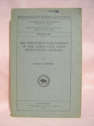 Item #48583 THE TWENTYMILE PARK DISTRICT OF THE YAMPA COAL FILED, ROUTT COUNTY, COLORADO;...