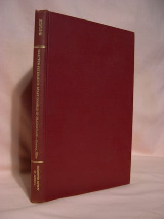 Item #48639 SELECTED PETROGENIC RELATIONSHIPS OF PLAGOCLASE; SOCIETY MEMOIR 52, JANUARY 15, 1953....