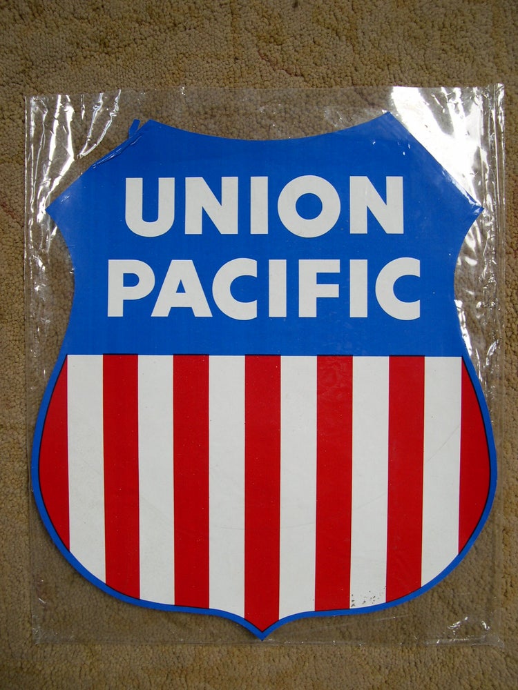 Item #49387 UNION PACIFIC INSIGNIA SHIELD [ADHESIVE SHIELD FOR THE SIDE OF A VEHICLE]