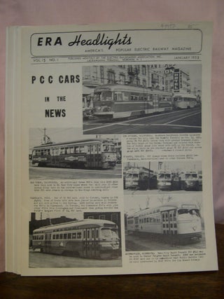 Item #49450 ERA HEADLIGHTS. VOLUME 15, NUMBERS 1, 4-12, 1953, JANUARY, APRIL-DECEMBER