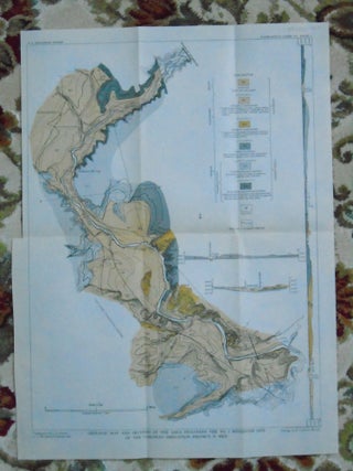 Item #52088 GEOLOGIC MAP AND SECTIONS OF THE AREA INCLUDING THE NO. 3 RESERVOIR SITE OF THE...
